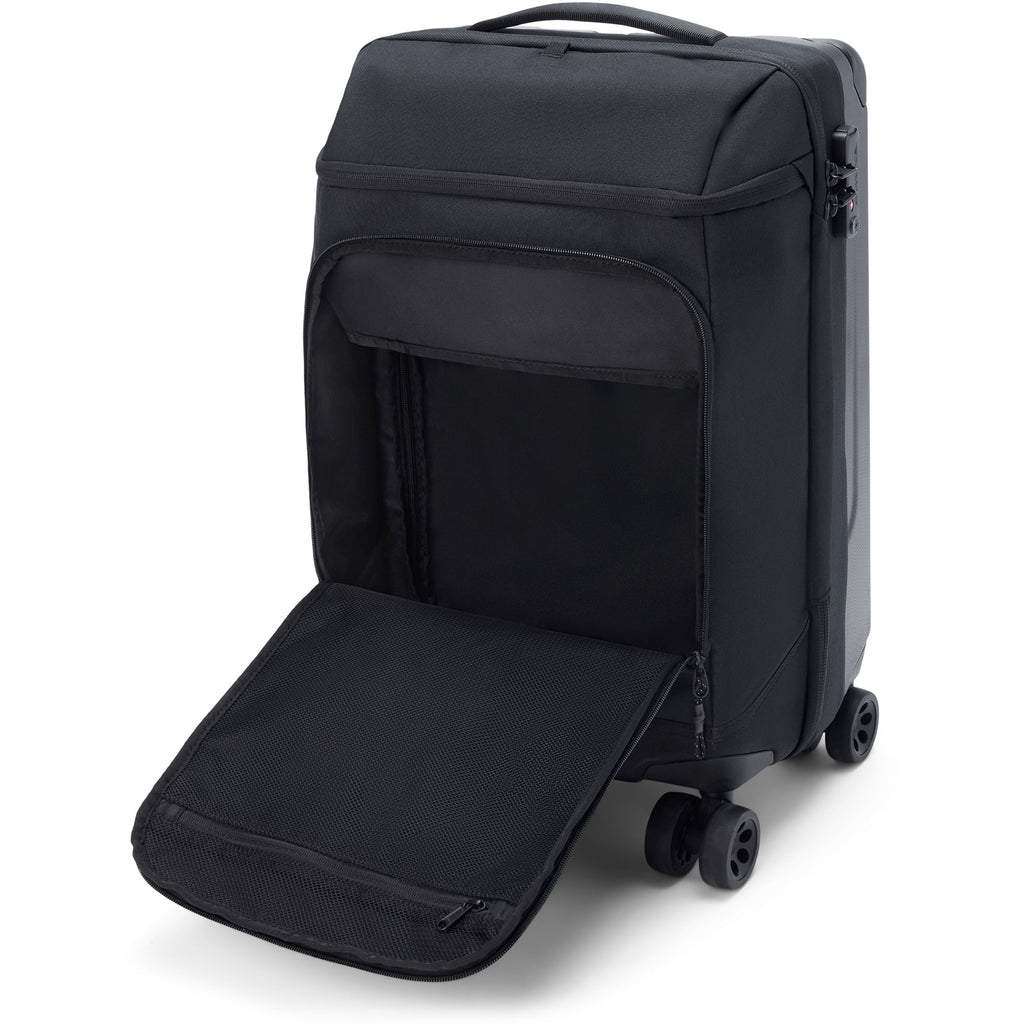 Split 4 Wheel Carry On Roller Bag 48L - Black